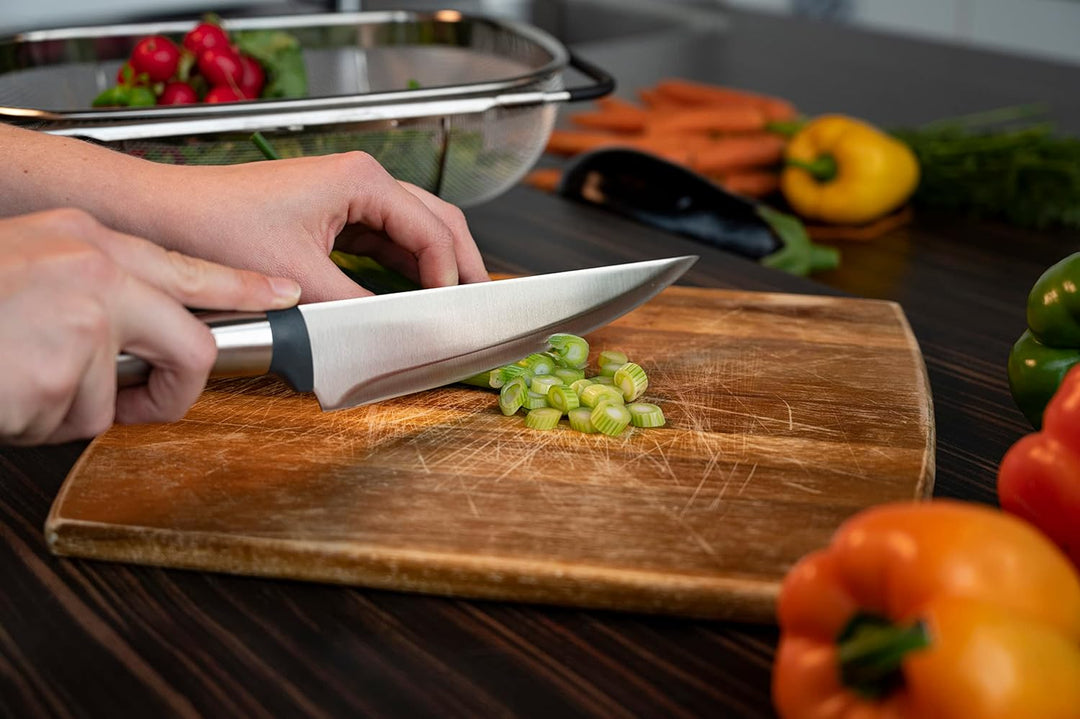 alpina Kochmesserset 5-Teilig - Profi Messerset - Multifunktionales Chefmesser - Bestückt für Küchen