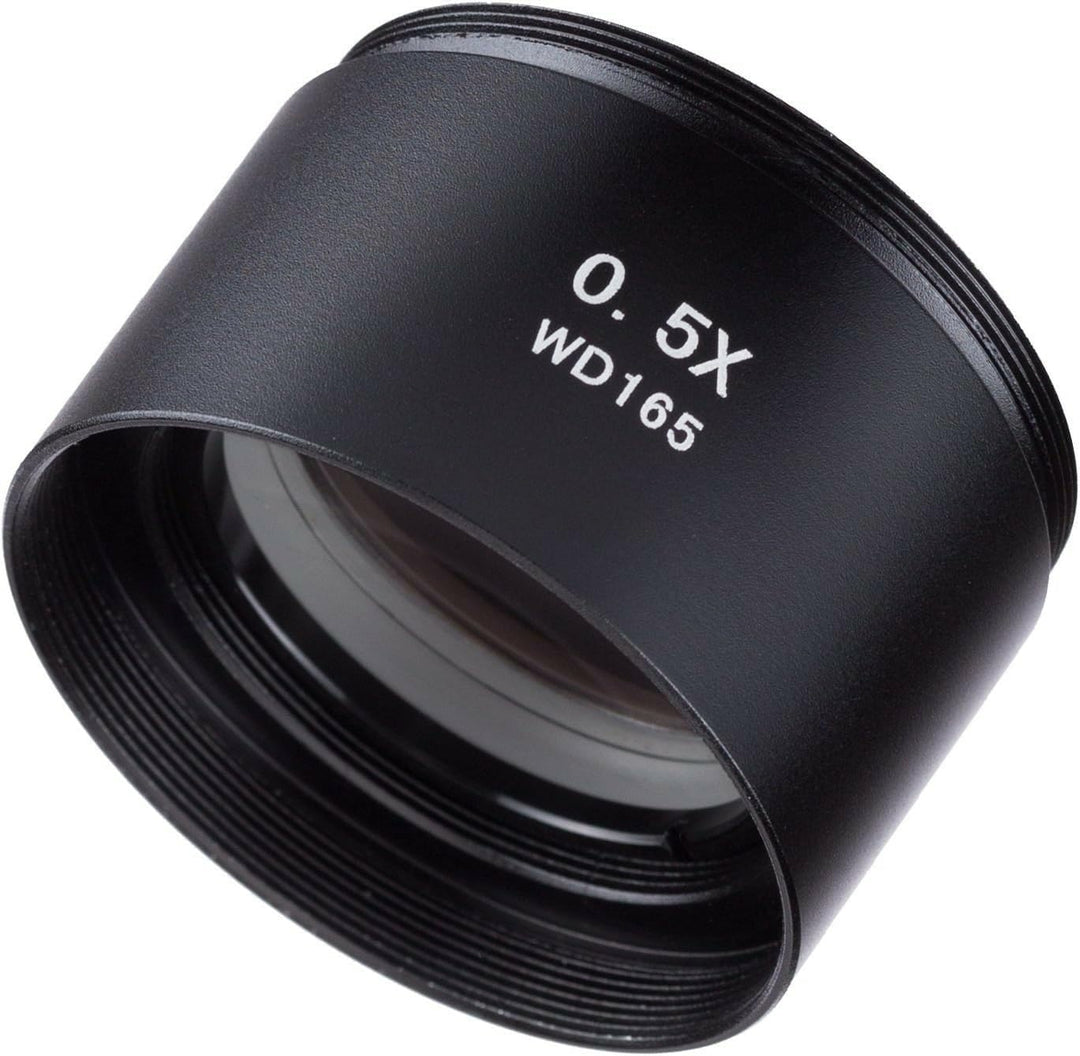 AmScope SM05 Barlow-Objektiv für Stereomikroskope der SM-Serie, 48mm, 0.5X