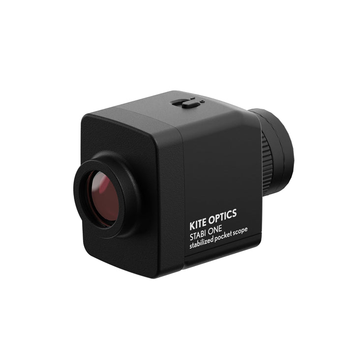 Kite Optics Stabi One, Bildstabilisiertes Taschenmonokular, ultrakompakt und leicht, 127,6 g, AAA-Ba