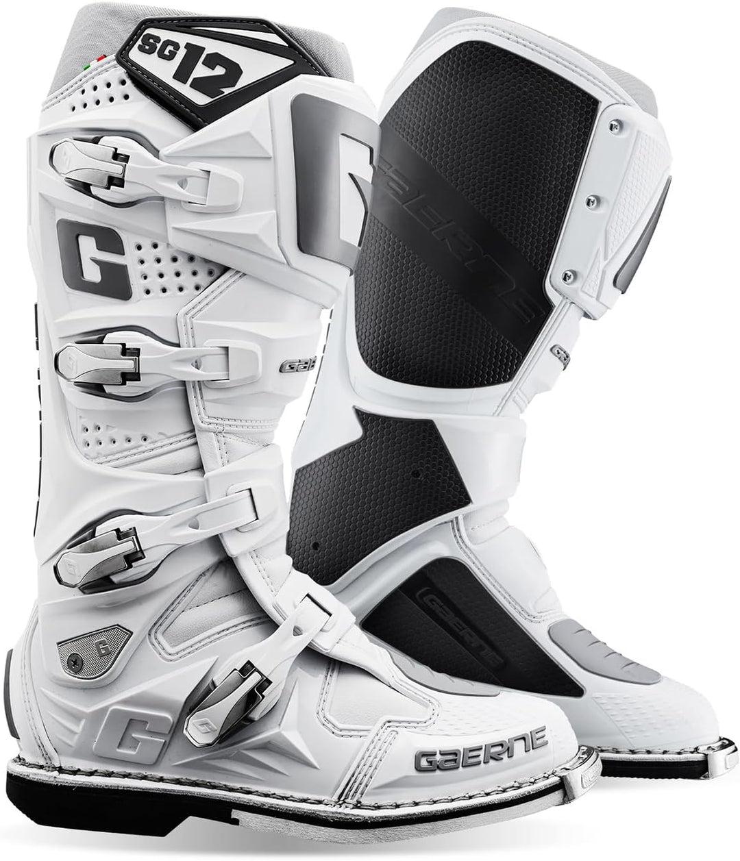 Gaerne Motocross-Stiefel SG 12 Weiss 44.5 EU Weiss, 44.5 EU Weiss