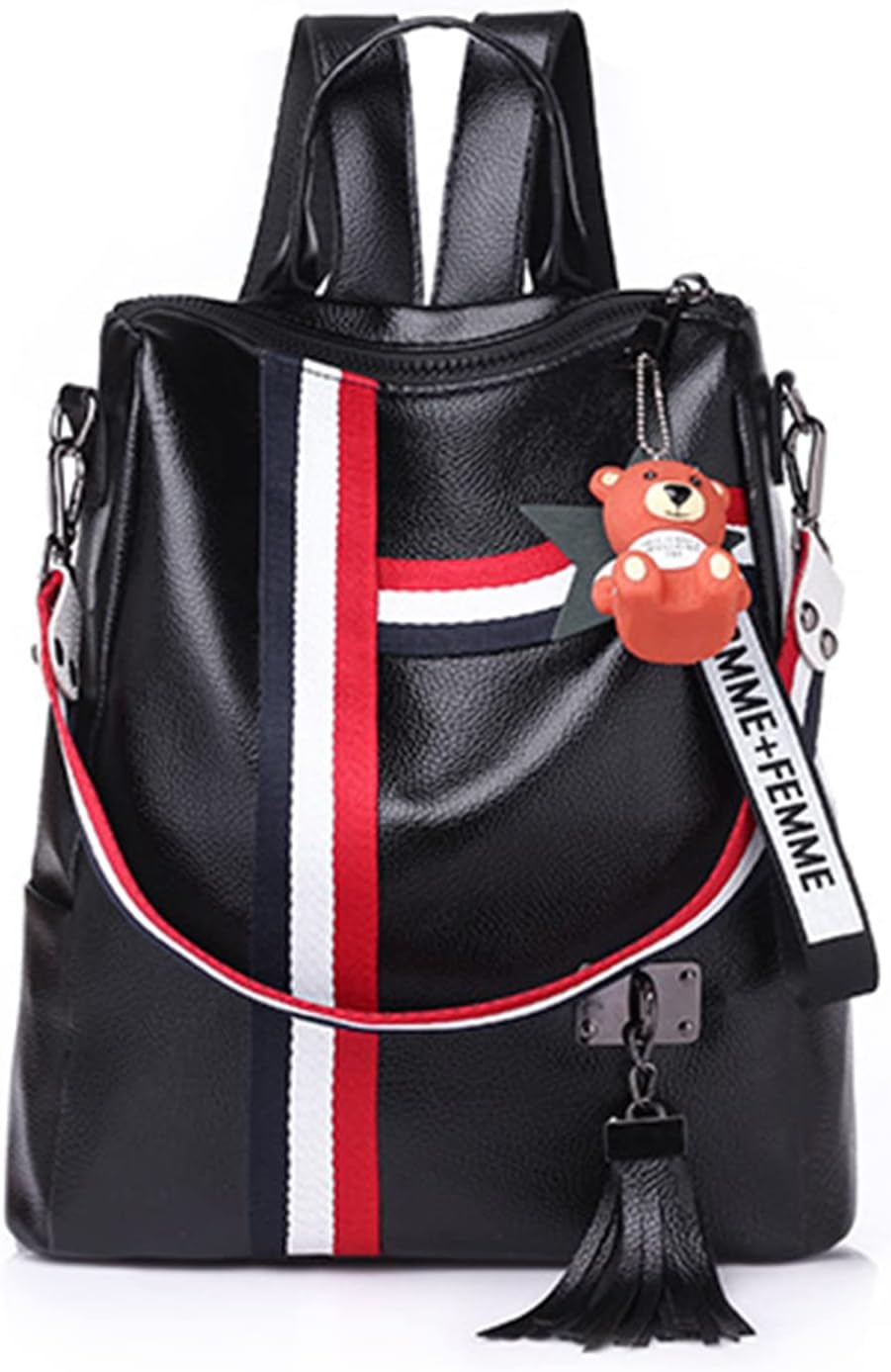 FANDARE Modischer Rucksack Wasserdicht Damen-Henkeltaschen Damen-Henkeltaschen PU-Leder Umhängetasch