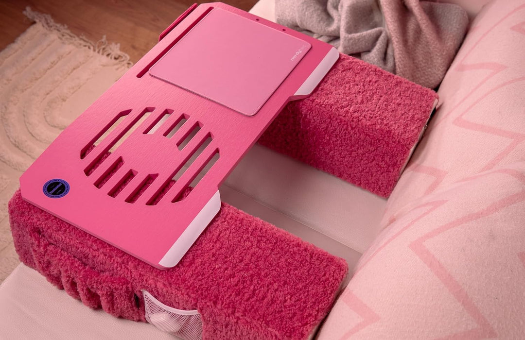 Couchmaster CYPINK, ergonomischer Laptoptisch für Couch, Sofa und Bett, extra breiter Laptop Tisch f
