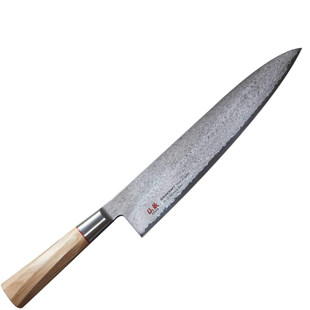 Suncraft Senzo Twisted Octagon TO-06 Kochmesser 24 cm, VG10 67 Lagen, 61 HRC
