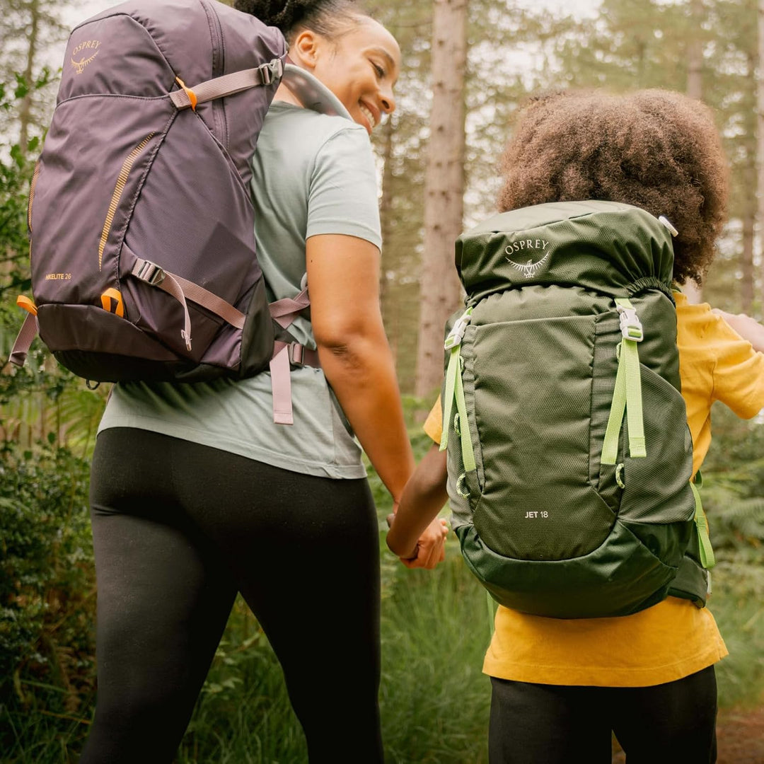 Osprey Jet Kinder-Wanderrucksack Green Canopy/Limeline Green 12L, Green Canopy/Limeline Green 12L