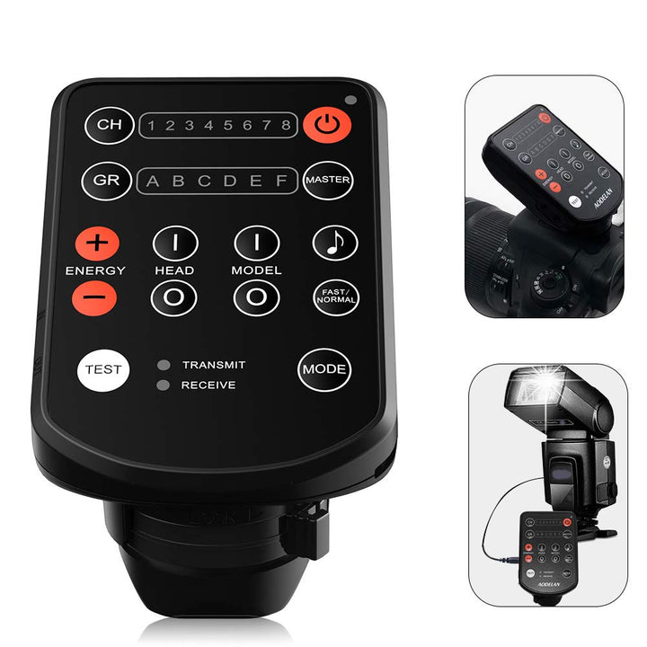 AODELAN Kabelloser Blitzauslöser für Canon, Sony, Nikon, Olympus, Fujifilm, Panasonic, Samsung; Ersa