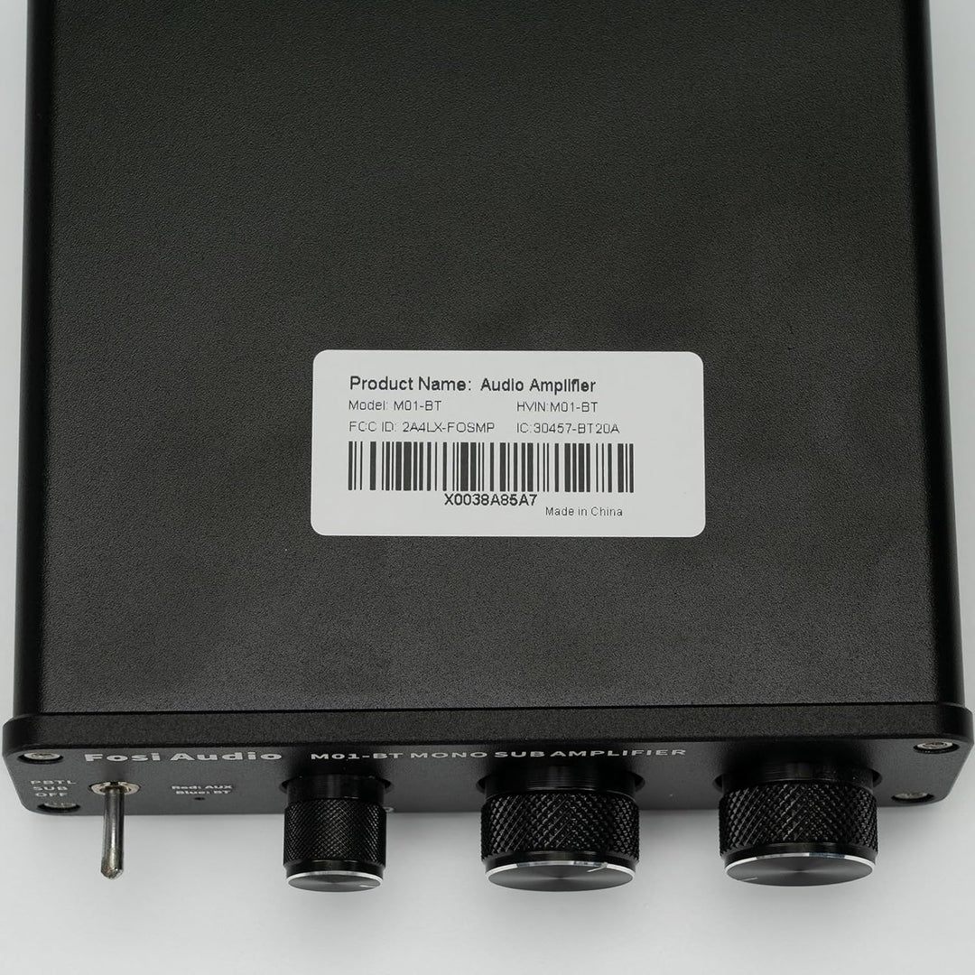 Fosi Audio M01-BT HiFi Subwoofer Verstärker 300W, TDA7498E Bluetooth 5.0 Monokanal Subwoofer-Verstär