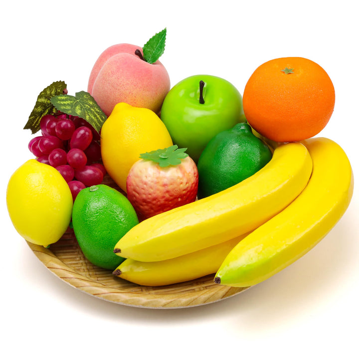 10 PCS Künstliche Früchte Dekoration Haushalt Gefälscht Banane Zitrone Orange Erdbeeren Apfel Pfirsi
