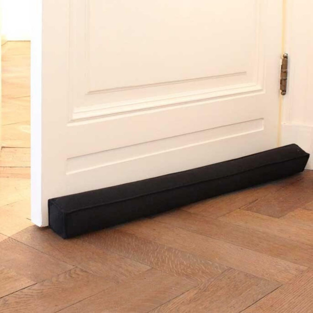 Magnetischer Zugluftstopper für Türen 100cm - Türluftstopper für Schutz - Türbodendichtung Schwarz -