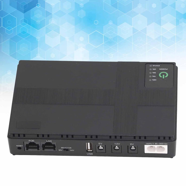 UPS Batterie-Backup, 10400mAh 5V 9V 12V 2A POE 15V 24V 1A Ausgang Unterbrechungsfreie Stromversorgun