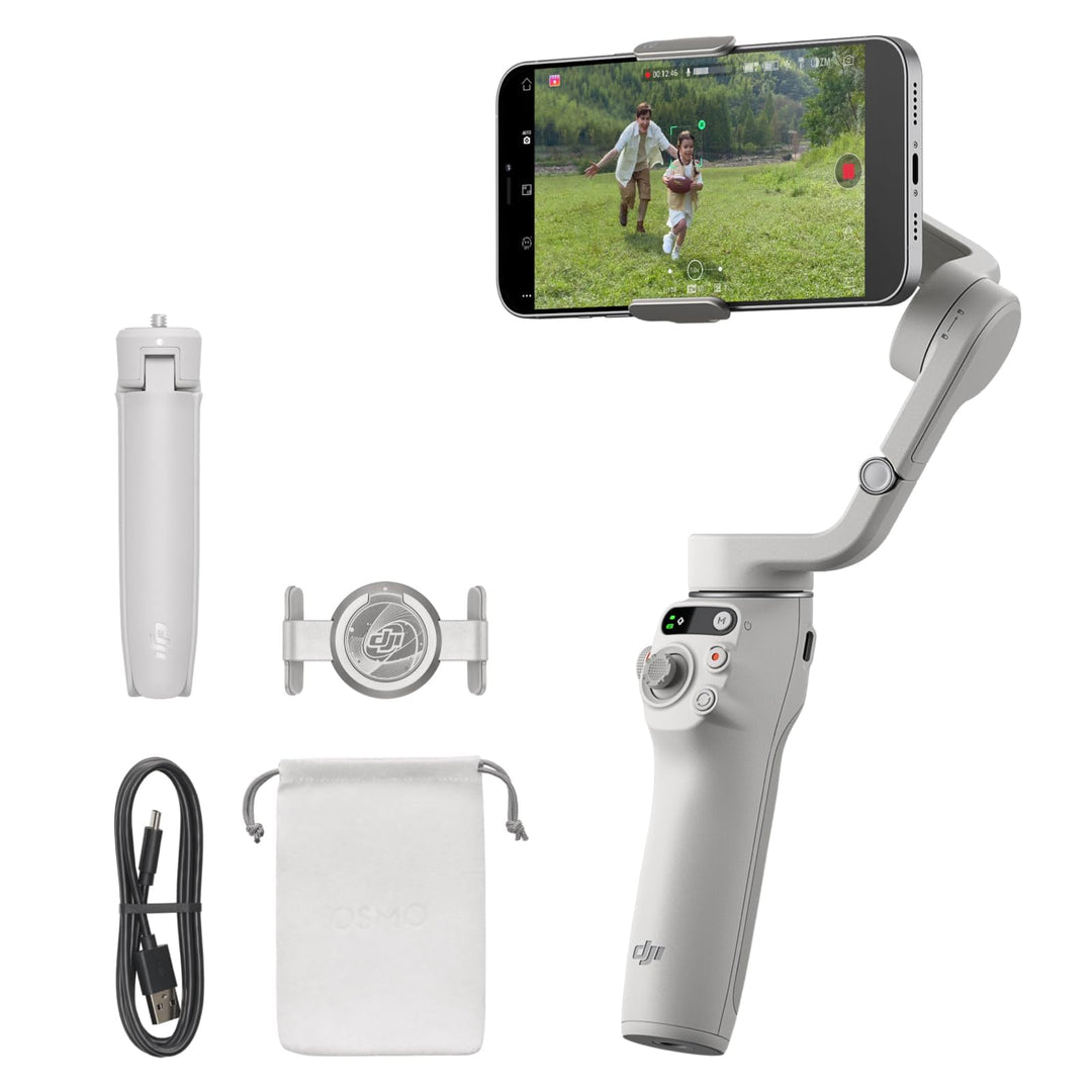 DJI Osmo Mobile 6, 3-Achsen-Handy-Gimbal, Objektverfolgung, integrierter Verlängerungsstab, tragbar