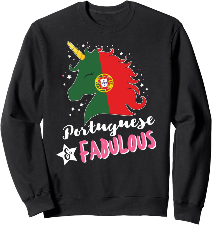 Portugiesisches Einhorn Portugal Flagge Sweatshirt