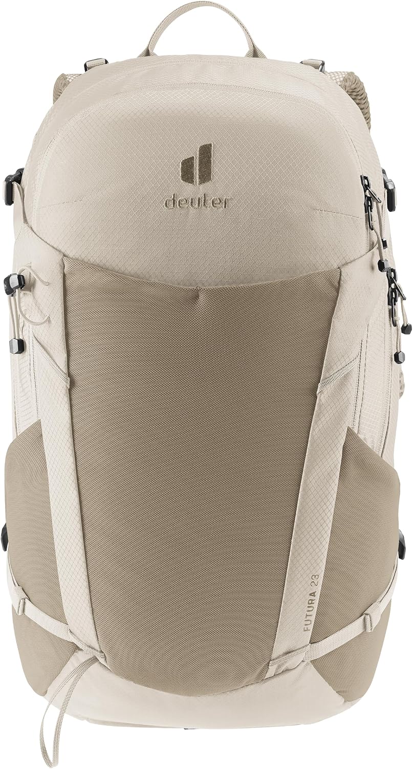 deuter Futura 23 Wanderrucksack mit Netzrücken &amp; Regenhülle Greystone-alu, Greystone-alu