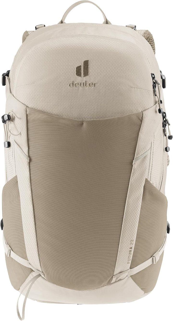 deuter Futura 23 Wanderrucksack mit Netzrücken &amp; Regenhülle Greystone-alu, Greystone-alu