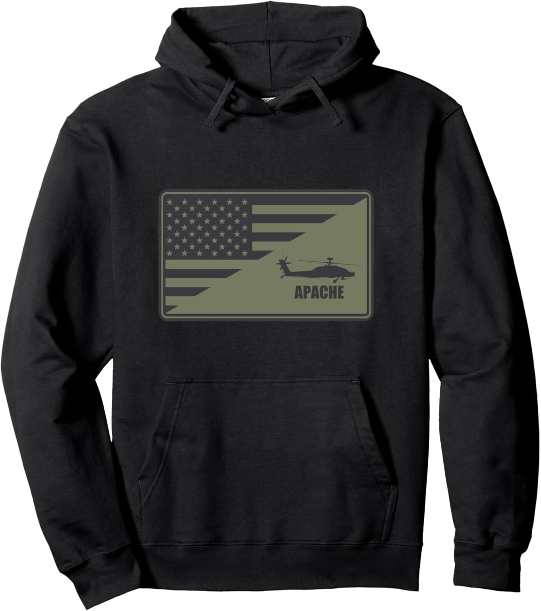 AH-64 Apache Patch (gedämpft) Pullover Hoodie