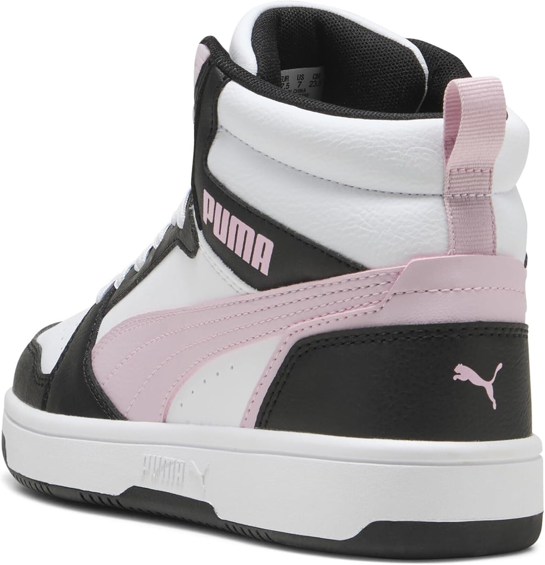 PUMA Unisex Rebound V6 Sneaker 42.5 EU Puma White Rose Mauve Puma Black, 42.5 EU Puma White Rose Mau