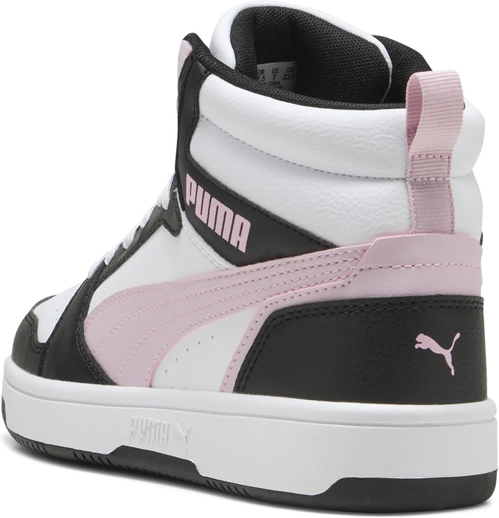 PUMA Unisex Rebound V6 Sneaker 42.5 EU Puma White Rose Mauve Puma Black, 42.5 EU Puma White Rose Mau