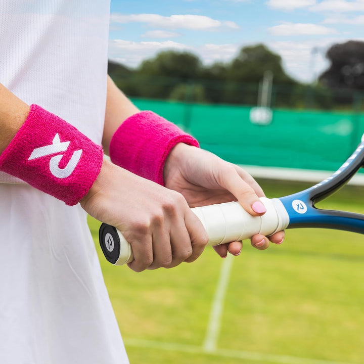 Raquex Ersatz-PU-Griffband 4er-Pack: Tennis, Squash, Badminton. Selbstklebendes Griffband für Schläg