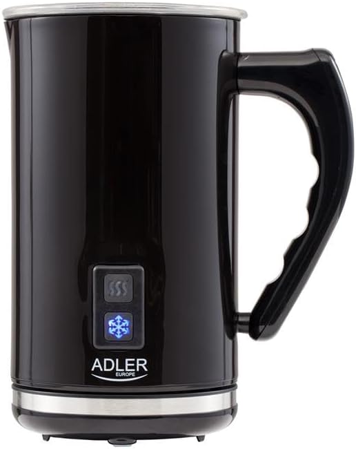 Adler, Schwarz, Einheitsgrösse Milchaufschäumer mit Feat-Funktion und 500W Leistung AD 4478