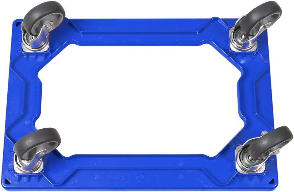 BRB 6X Logistikroller/Transportroller für Kisten 600x400 mm, Tragkraft 250 kg (blau), Blau