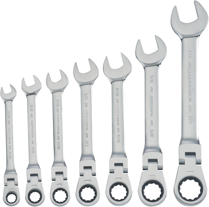 CRAFTSMAN CMMT87010 7-Piece SAE Flex Reversible Ratchet Set