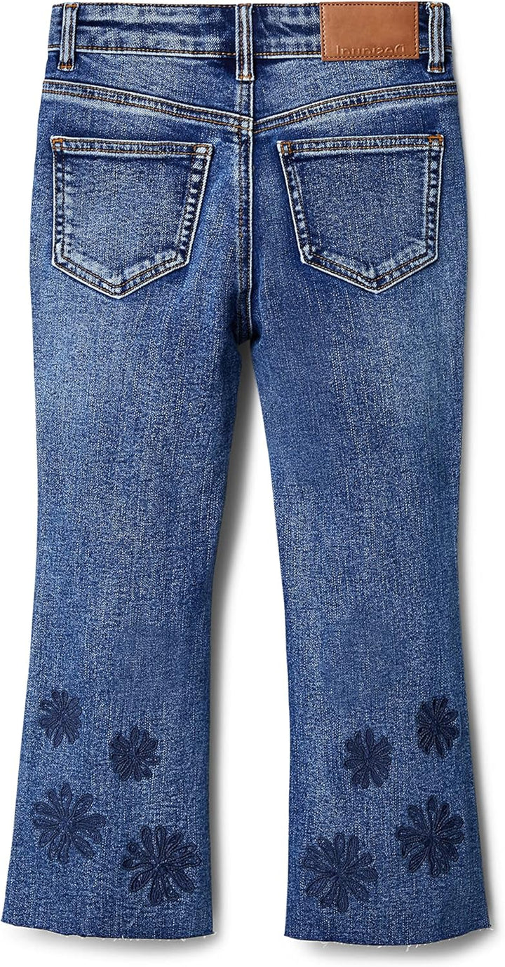 Desigual Mädchen Kids Top-BO Jeans 4 Jahre Blau, 4 Jahre Blau