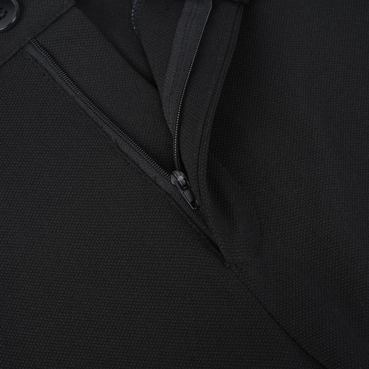 Allthemen Herren Anzughose mit Stretchkomfort Slim Fit Anzug Straight Hose für Business XL Schwarz,