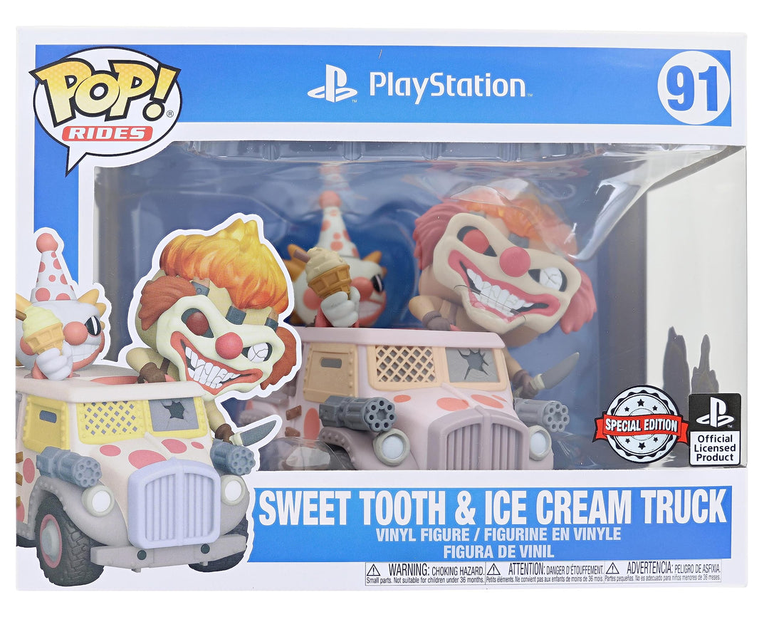 Funko Pop Rides 91 Playstation - Sweet Tooth & Ice Cream Truck - Gamestop Exclusive