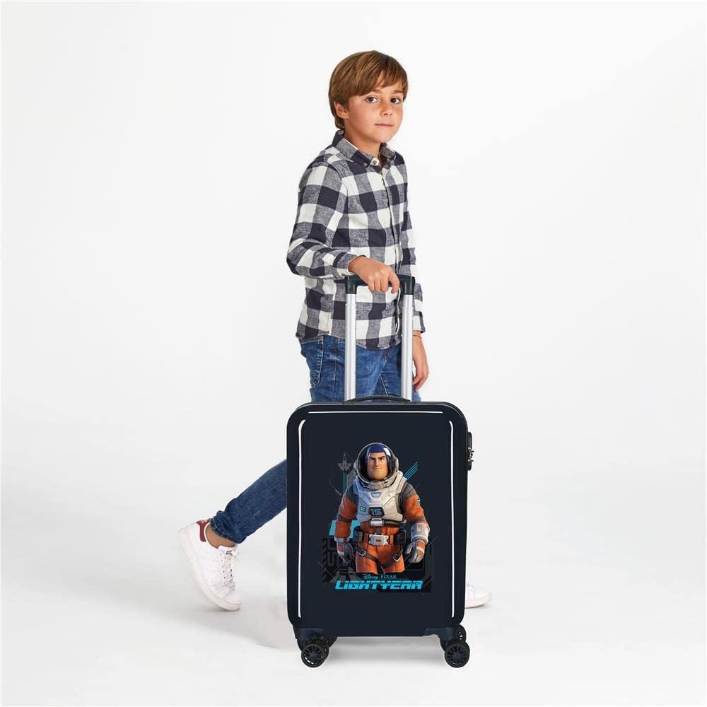 Disney Lightyear Kabinentrolley, Blau, 38 x 55 x 20 cm, Hartplastik, seitlicher Kombinationsverschlu