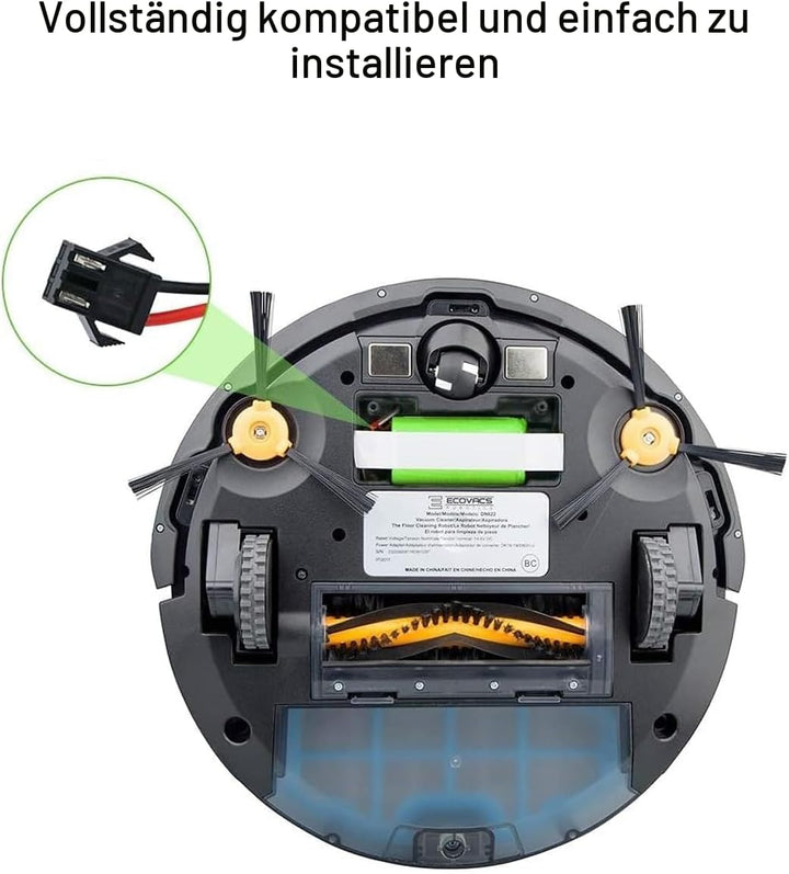 NASTIMA 14.4V 3000mAh Lithium-Ionen-Ersatzakku Kompatibel mit Eufy RoboVac 11 11S 11S MAX 12 15C 15T