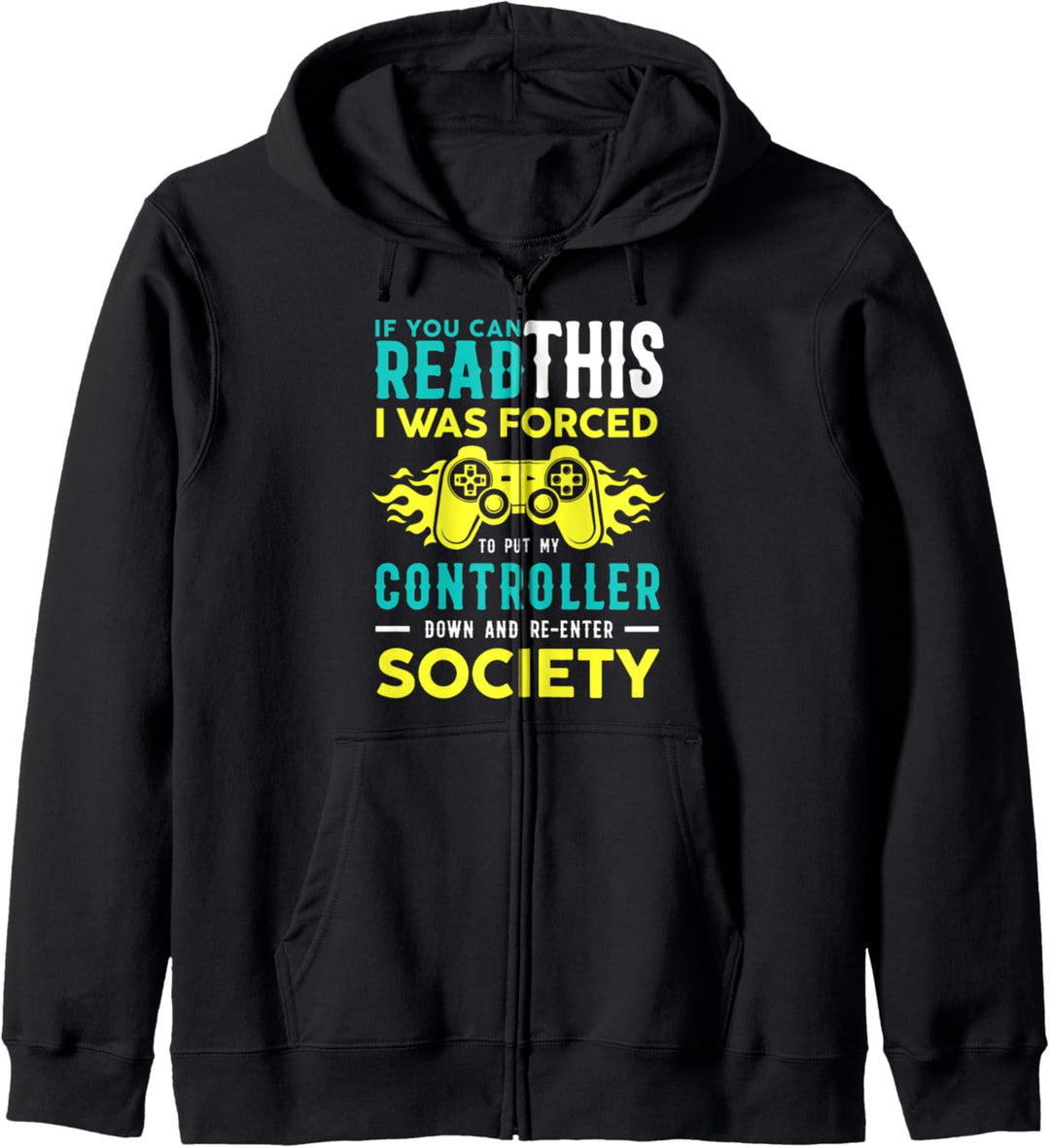 Zocker Gaming Jungs Männer Herren Lustig Zocken Gamer Kapuzenjacke