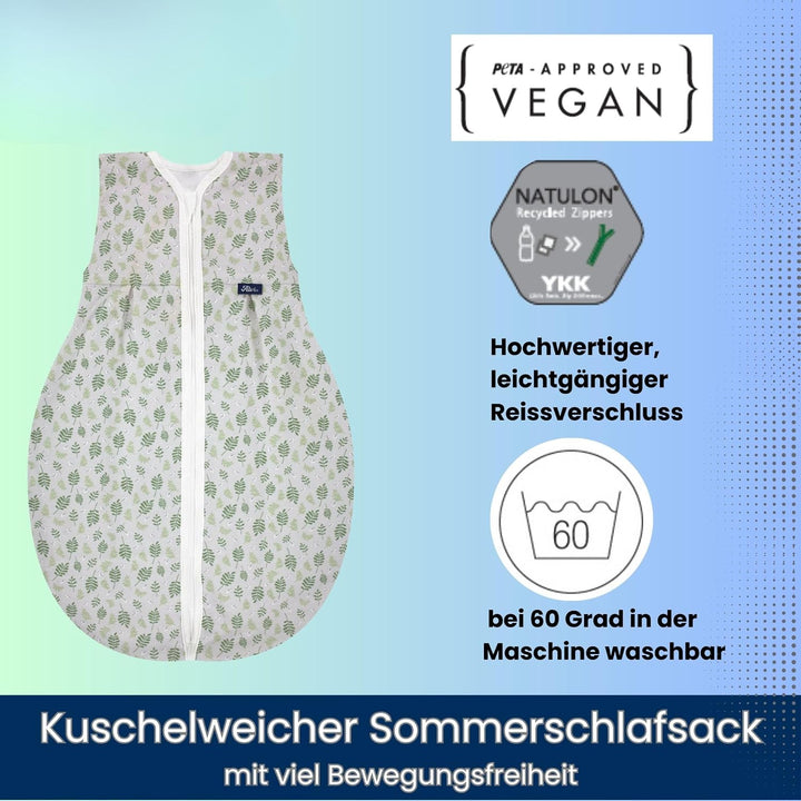 Alvi Baby Kugelschlafsack Molton Exklusiv Baumwolle – Babyschlafsack Atmungsaktiv Ganzjahr, Schlafsa