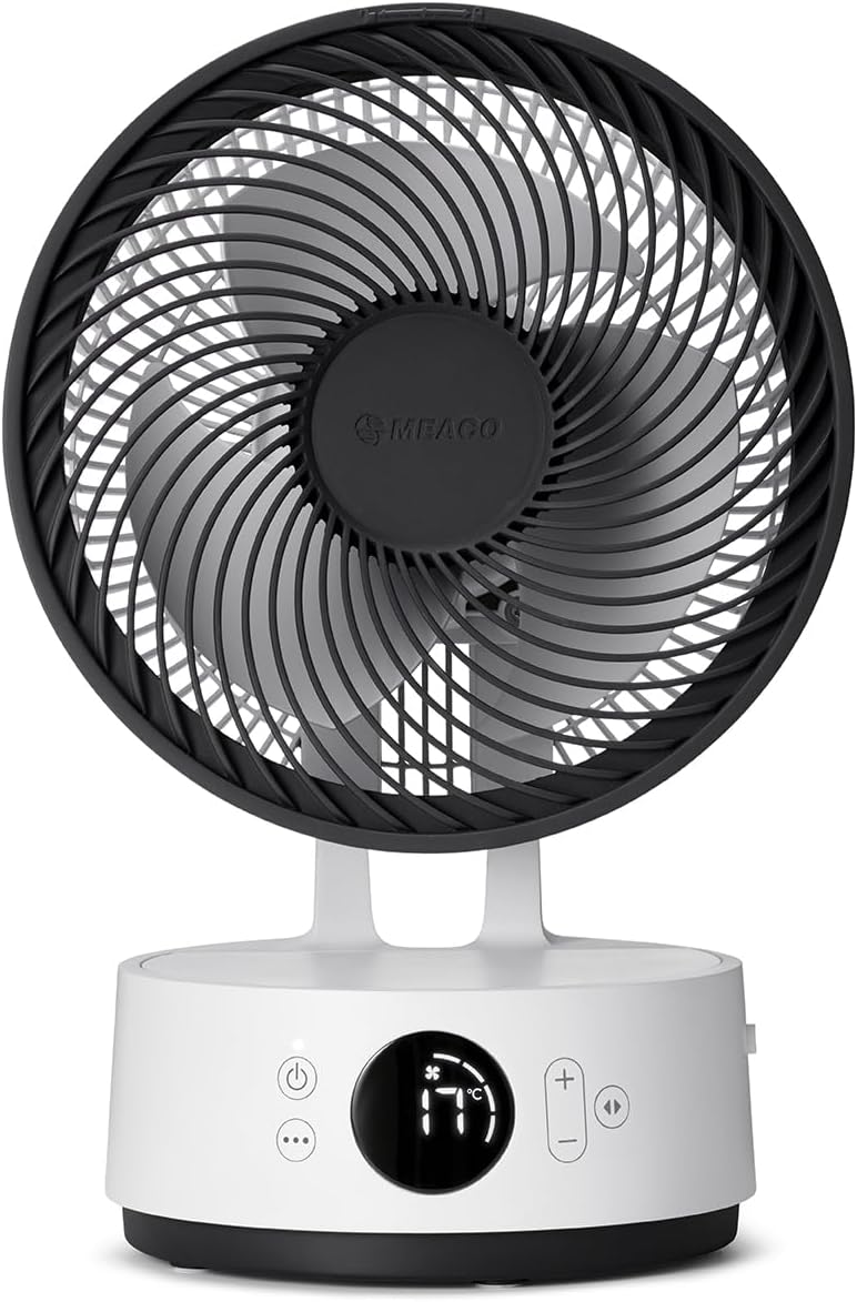 MEACO MeacoFan Sefte® 8 Ventilator mit austauschbarem, wiederaufladbarem Akku - Tragbar, Umweltfreun