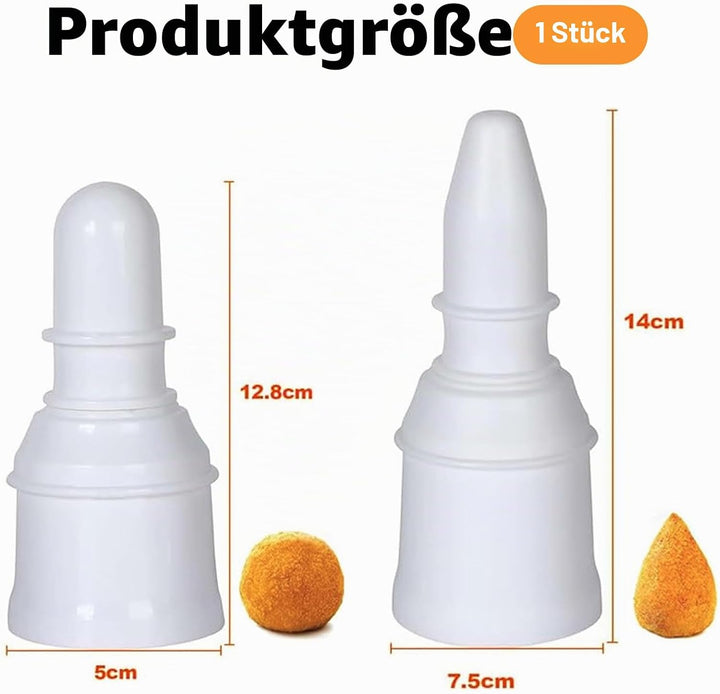 2 Stück Onigiri Form, 2 Form Arancini Maker, Onigiri Maker, Multifunktionale Reisbällchen 80-160g Fa