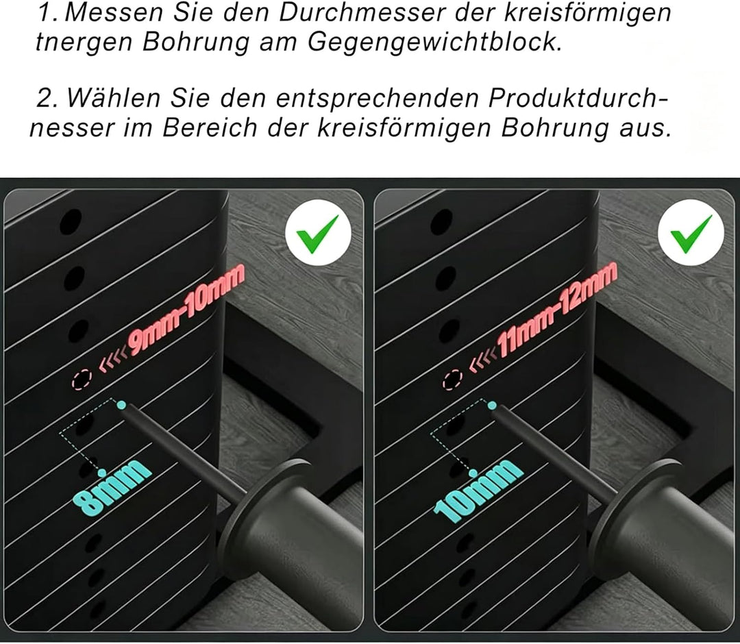 Verlängerungsstifte für Gewichtsscheiben für Heimfitnessstudios, die die Gewichtsscheiben von Langha