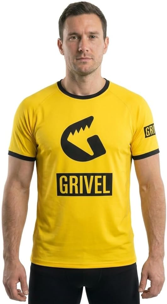 Grivel Unisex Technisches T-Shirt Yellow S Tshirt, Gelb, S