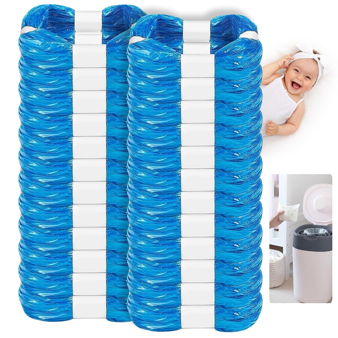24 Stück Windeleimer Nachfüllkassetten, Nachfüllfolie Kompatibel mit Tommee Tippee, Angelcare, Achte