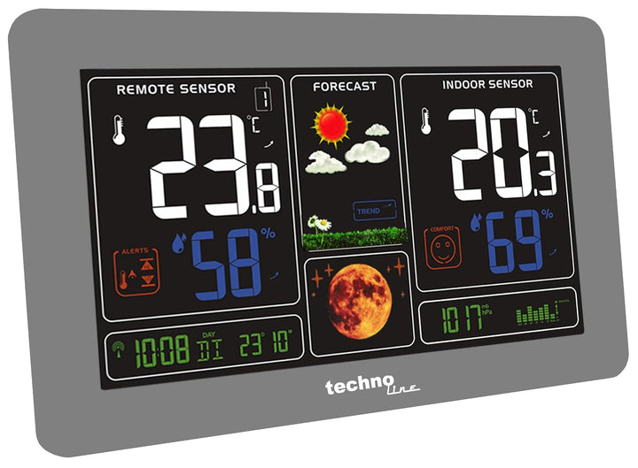 techno line WS 6469 Wetterstation mit Aussensensor und Wettervorhersage