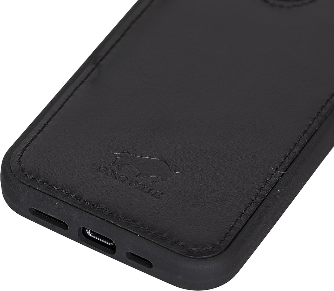 Solo Pelle Lederhülle für das iPhone 13 Pro in 6.1 Zoll Stanford Case Leder Hülle Ledertasche Backco