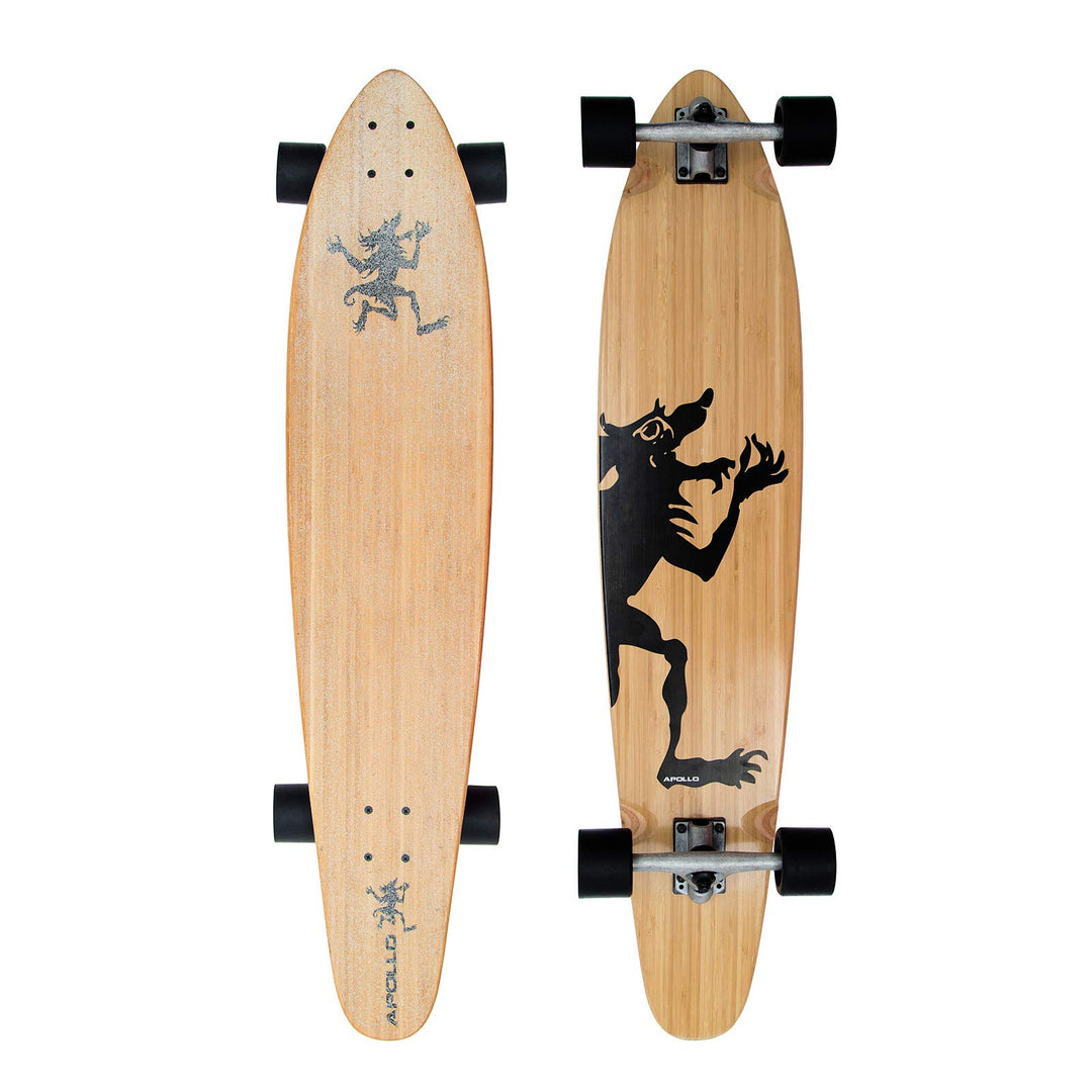 Apollo Longboard, Komplettboard mit High Speed ABEC Kugellagern, Drop Through, Freeride, Skaten, Cru