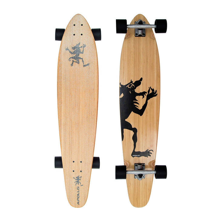 Apollo Longboard, Komplettboard mit High Speed ABEC Kugellagern, Drop Through, Freeride, Skaten, Cru