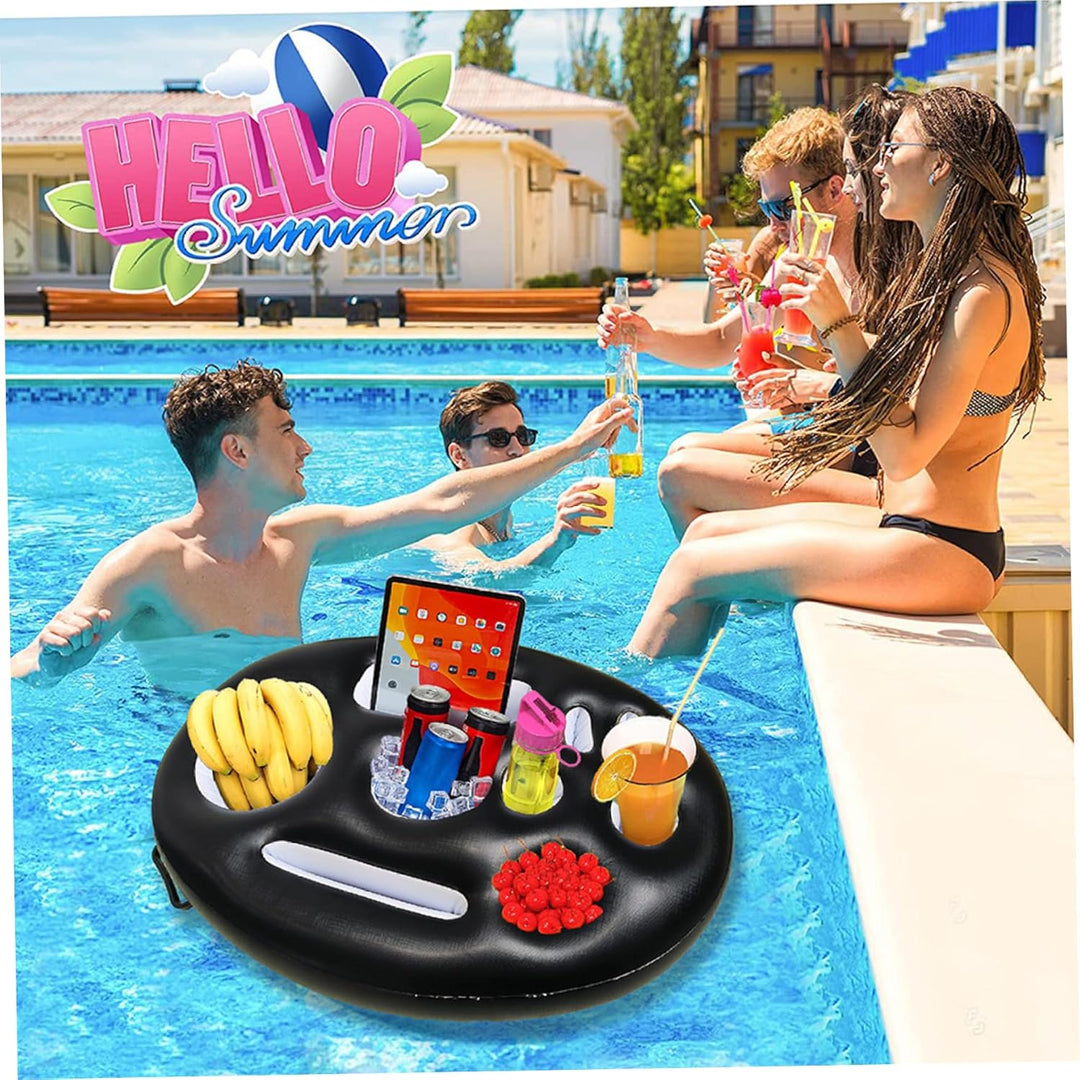 Getränkehalter Pool PVC Aufblasbares Tablett Wasserversorgung Aufblasbarer Getränkebecherhalter Pool