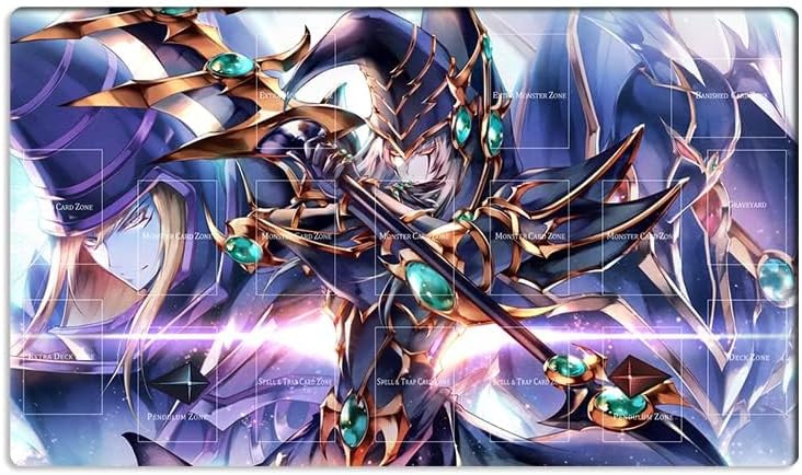 Mikemat ZD014-04 Spielmatte Dark Magician Black Rose Dragon Mauspad TCG CCG Sammelkartenspielmatte +