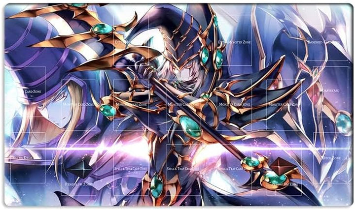 Mikemat ZD014-04 Spielmatte Dark Magician Black Rose Dragon Mauspad TCG CCG Sammelkartenspielmatte +