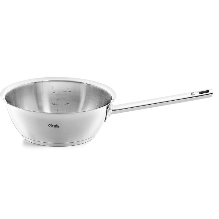 Fissler Original-Profi Collection/Edelstahl-Sauteuse (1,9 L, Ø 20 cm) mit Schüttrand und Innenskalie
