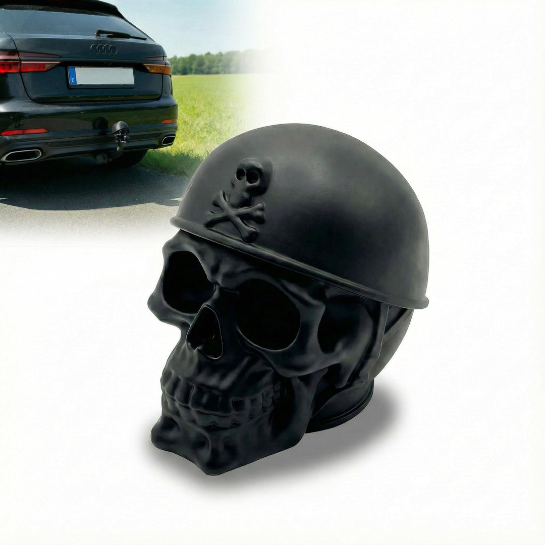 Totenkopf Anhängerkupplung Abdeckung – Schutzkappe für 50mm Kugelkopf – Schädel Design – Robuster Ku