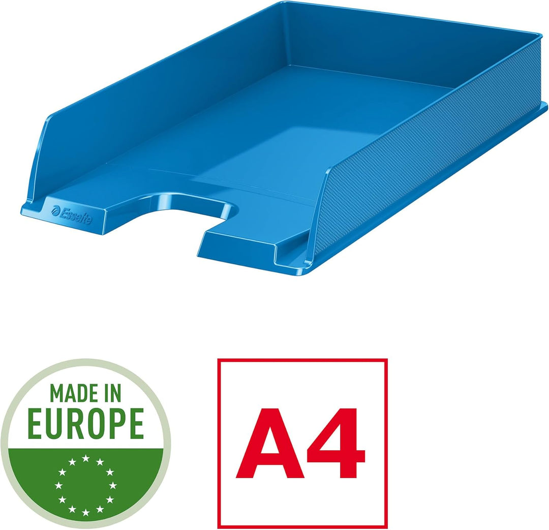 Esselte Briefkorb, A4, 10er Pack, Blau, VIVIDA, Europost, 623926
