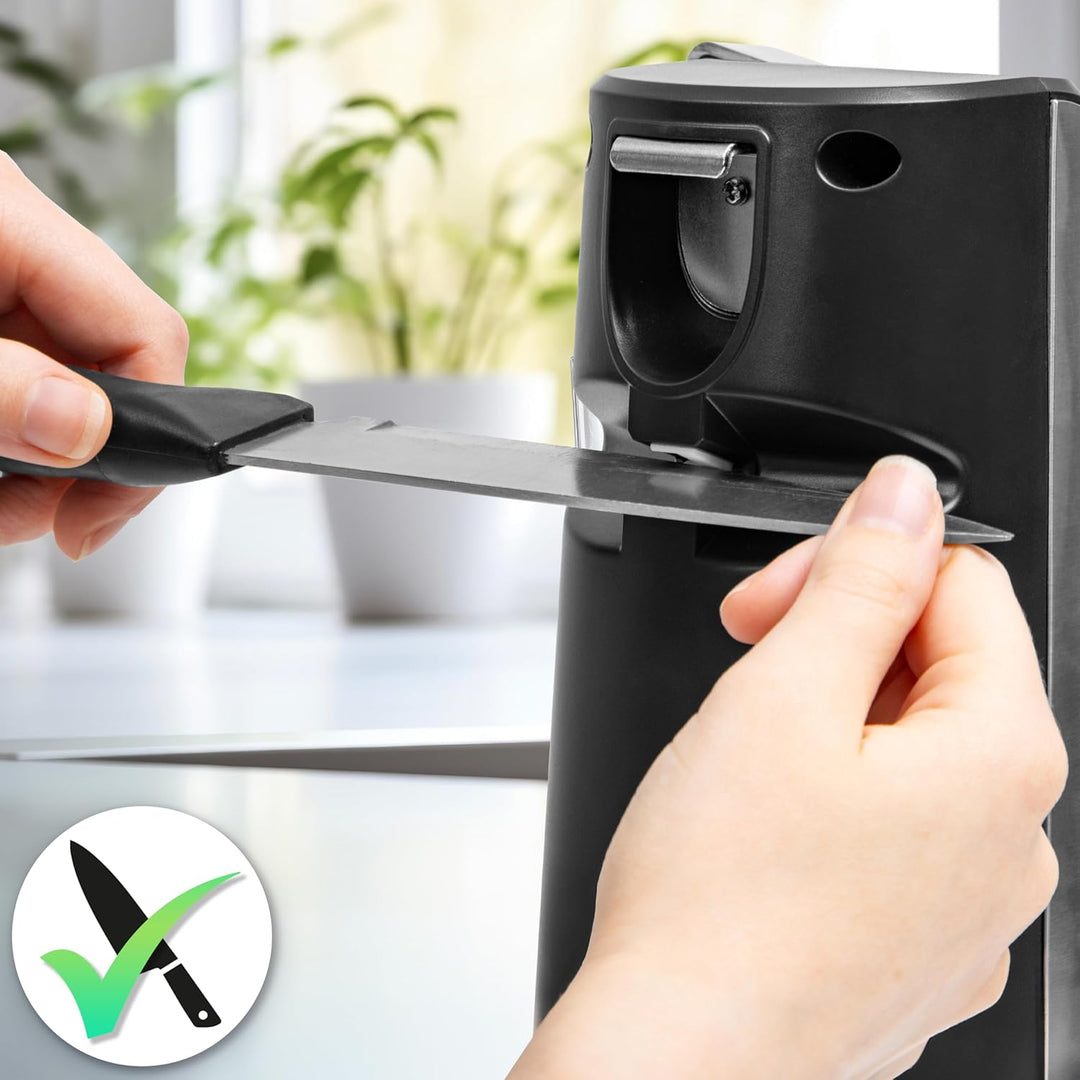 Duronic CO60 Dosenöffner, elektrischer Büchsenöffner für bis zu 600 ml Konservendosen, 3-in-1 automa