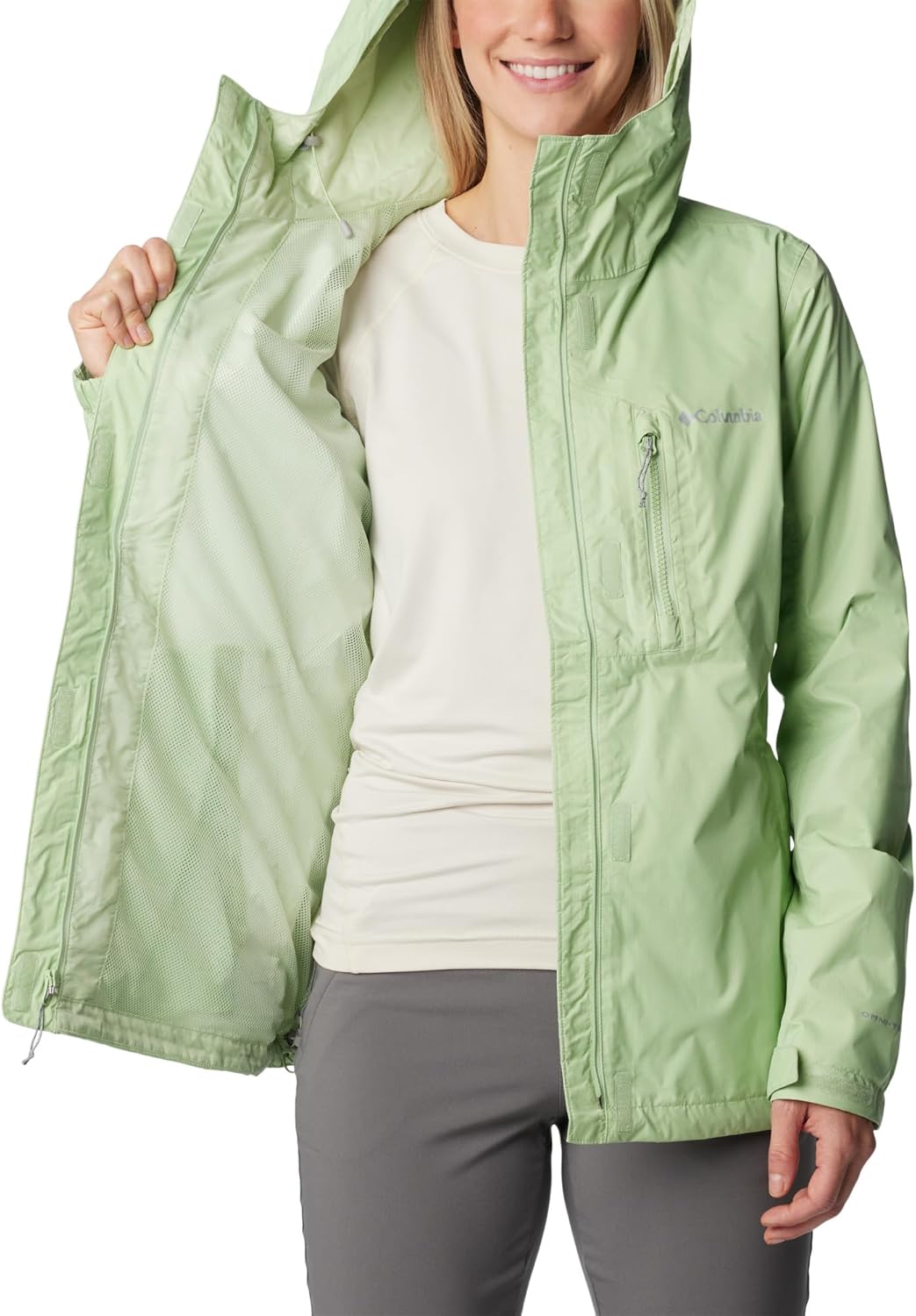 Columbia Damen Pouring Adventure 2 Jacket Wasserdicht Regenjacke (1er Pack) XS Sage Leaf, XS Sage Le