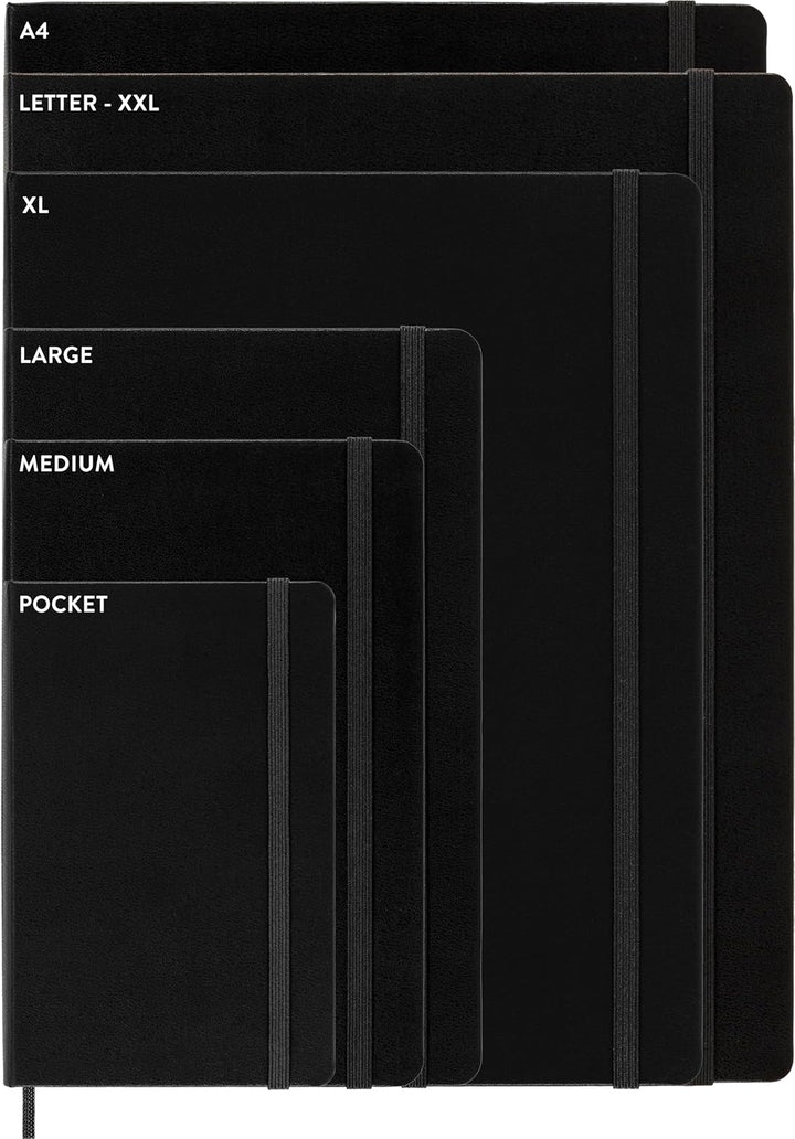 Moleskine Tagesplaner 2023-2024, 18-Monate-Kalender, Hardcover-Tagesplaner, Grossformat 13 x 21 cm,
