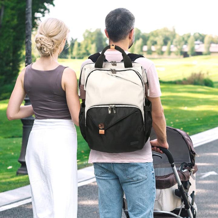 Hap Tim Baby-Wickeltasche für Jungen und Mädchen, grosser Rucksack, Wickeltaschen mit Doppelfächern,